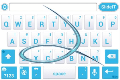Screenshot of the application SlideIT Abstract Blue Skin - #4