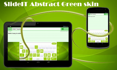 Screenshot of the application SlideIT Abstract Green Skin - #1