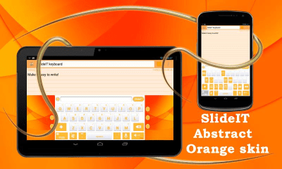 Screenshot of the application SlideIT Abstract Orange Skin - #1