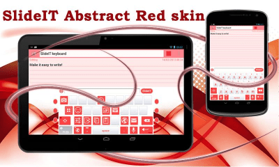 Screenshot of the application SlideIT Abstract Red Skin - #1