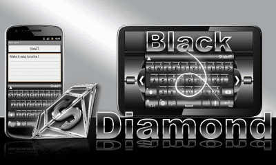 Screenshot of the application SlideIT Black Diamond Skin - #1