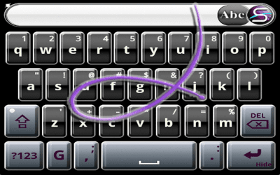 Screenshot of the application SlideIT Black Ice Skin - #3