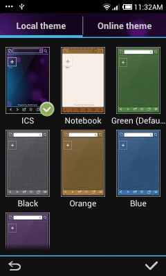 Screenshot of the application ICS Boat Browser Mini Theme - #4
