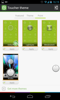 Screenshot of the application Knobs Toucher Theme GO - #4