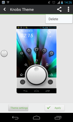 Screenshot of the application Knobs Toucher Theme GO - #7