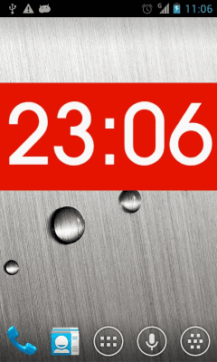 Screenshot of the application Metro clock uccw skin - #2