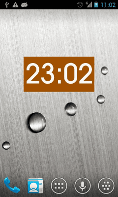 Screenshot of the application Metro clock uccw skin - #5