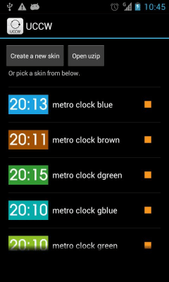 Screenshot of the application Metro clock uccw skin - #6
