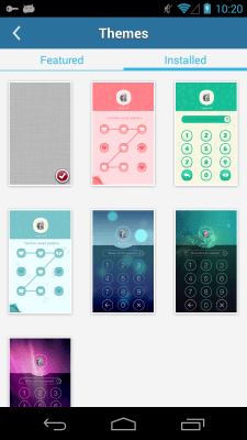 Screenshot of the application AppLock Theme Space - #3