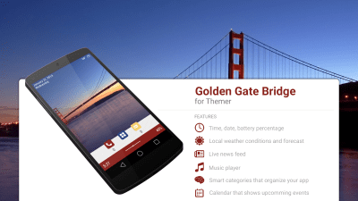 Screenshot of the application MYCOLORSCREEN Golden Gate Bridge Theme - #1