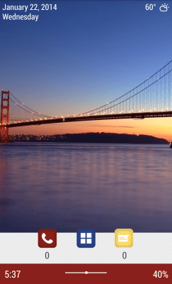 Screenshot of the application MYCOLORSCREEN Golden Gate Bridge Theme - #3