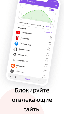 Screenshot of the application StayFree - #4