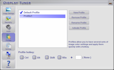 Screenshot of the application Display Tuner - #4