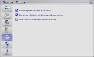 Screenshot of the application Display Tuner - #5
