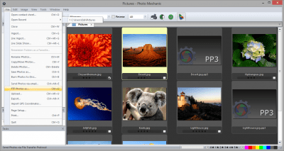 Screenshot of the application Photo Mechanic - #5