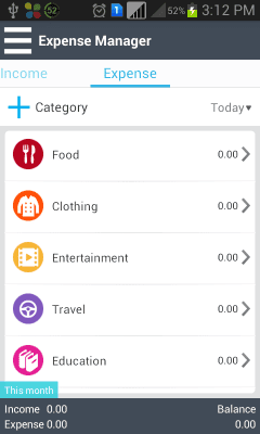 Screenshot of the application money control - #3