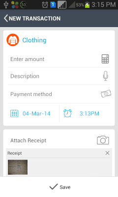 Screenshot of the application money control - #4