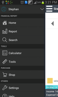 Screenshot of the application money control - #7