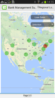 Screenshot of the application SAP BusinessObjects Mobile - #3