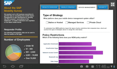 Screenshot of the application SAP BusinessObjects Mobile - #5