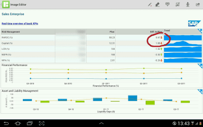 Screenshot of the application SAP BusinessObjects Mobile - #9