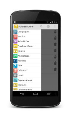 Screenshot of the application anCRM - vTiger CRM Client - #4
