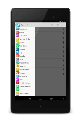 Screenshot of the application anCRM - vTiger CRM Client - #5