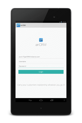 Screenshot of the application anCRM - vTiger CRM Client - #6