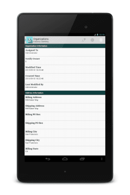 Screenshot of the application anCRM - vTiger CRM Client - #7