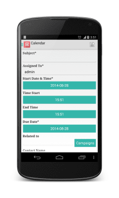 Screenshot of the application anCRM - vTiger CRM Client - #9