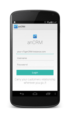 Screenshot of the application anCRM - vTiger CRM Client - #11