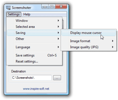 Screenshot of the application Zpired Screenshoter - #3