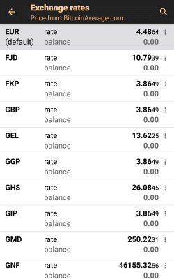 Screenshot of the application Bitcoin Wallet - #4