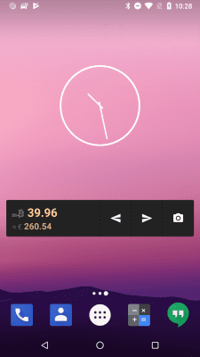 Screenshot of the application Bitcoin Wallet - #9