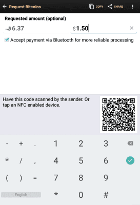 Screenshot of the application Bitcoin Wallet - #12