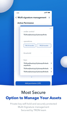 Screenshot of the application TronLink Wallet - #3
