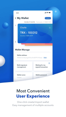 Screenshot of the application TronLink Wallet - #4