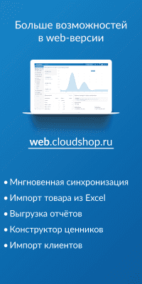 Screenshot of the application Accounting in the CloudShop - #2