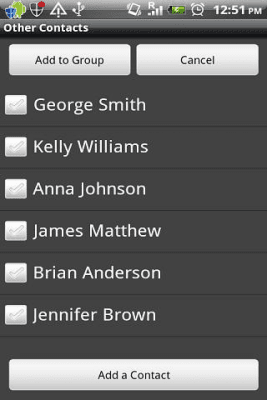 Screenshot of the application Group Expenses - #3