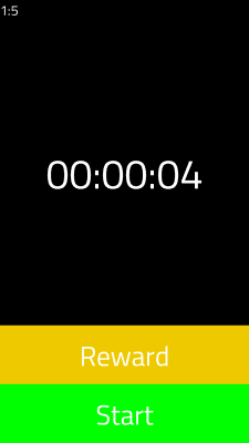 Screenshot of the application Reward Timer - #1