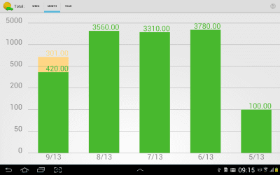 Screenshot of the application Car cost accounting - #8
