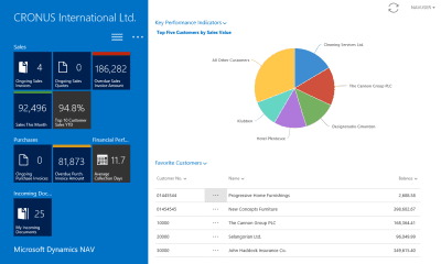 Screenshot of the application Dynamics NAV - #9