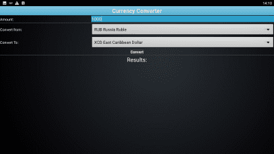 Screenshot of the application Currency Converter Free - #3