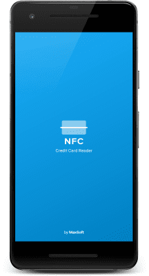 Screenshot of the application Contactless Credit Card Reader - #1