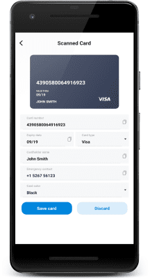 Screenshot of the application Contactless Credit Card Reader - #4