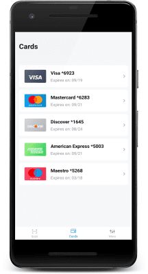 Screenshot of the application Contactless Credit Card Reader - #5