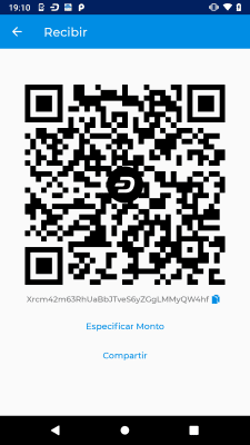 Screenshot of the application Dash Wallet - #4