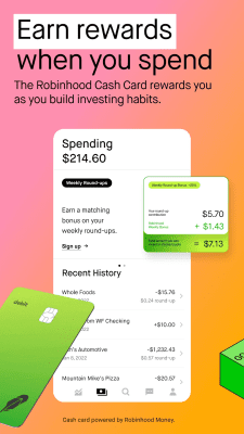 Screenshot of the application Robinhood: Stocks & Crypto - #5