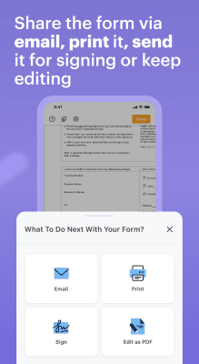 Screenshot of the application e-taxfiller: edit pdf forms - #1