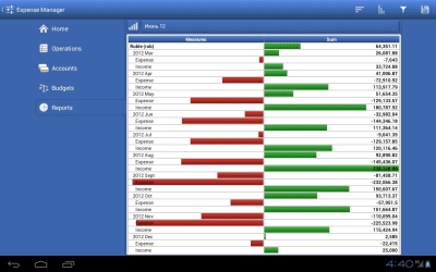 Screenshot of the application Expenses manager - #8